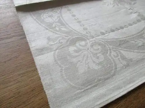 1 altes Leinen Damast Geschirrtuch Jugendstil Monogramm EU   ( 117 ) 