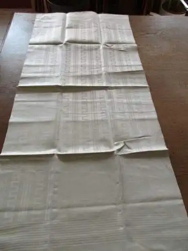 ein altes Leinen Geschirrtuch Handtuch Tischläufer Art Deko TOP ( 213 )
