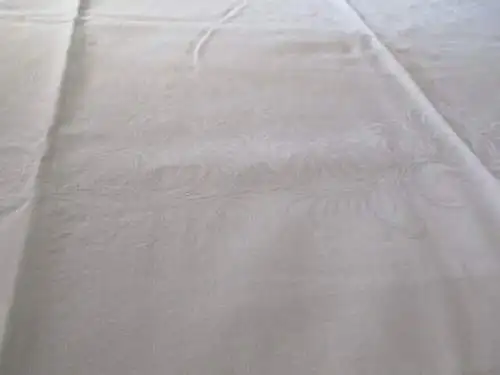  altes Tischtuch Tischdecke Leinen florales Jugendstil 150 x 130 cm  ( 2 )