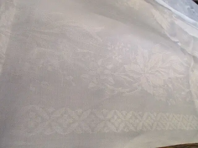 herrliches altes XXL Leinen Tischtuch Tafeltuch Jugendstil 320 x 140 cm  10