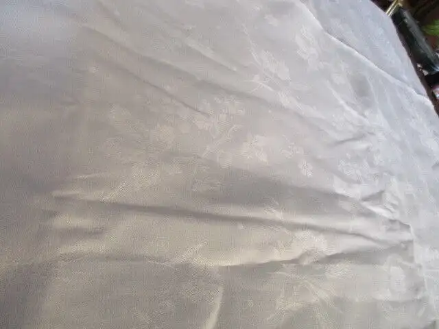 herrliches altes XXL Leinen Tischtuch Tafeltuch Jugendstil 320 x 140 cm  7