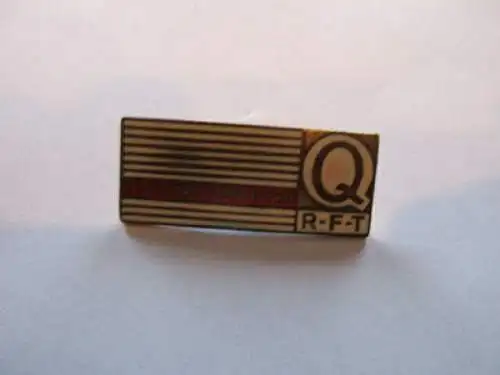 Abzeichen DDR  R F T Qualitätsarbeiter