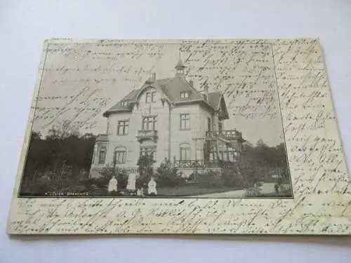 alte AK  Frohburg Villa  gel.1907