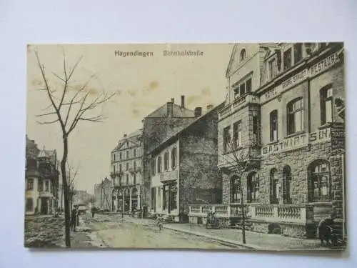 seltene AK Hagendingen Metz  gel.1917