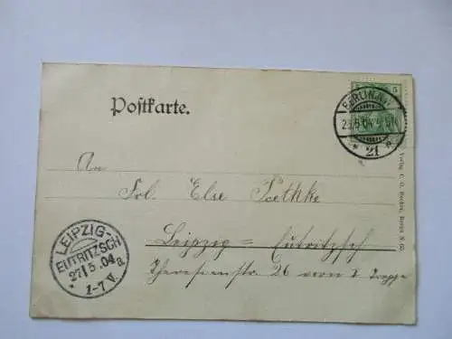 seltene AK Berlin Versuchs-u.Lehr-Brauerei Berlin N.See-Strasse  gel. 1904