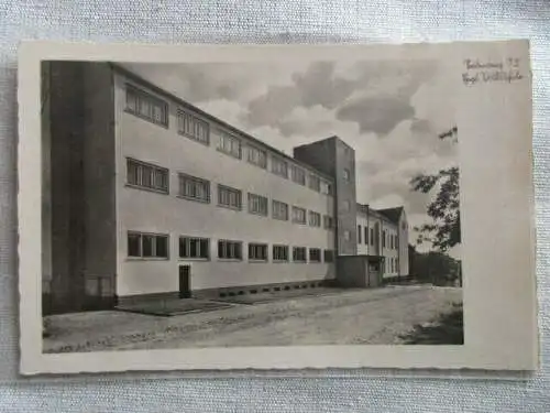 Ak Seidenberg Zawidów Evangelische Volksschule mit gehobenen Klassen ugl. 