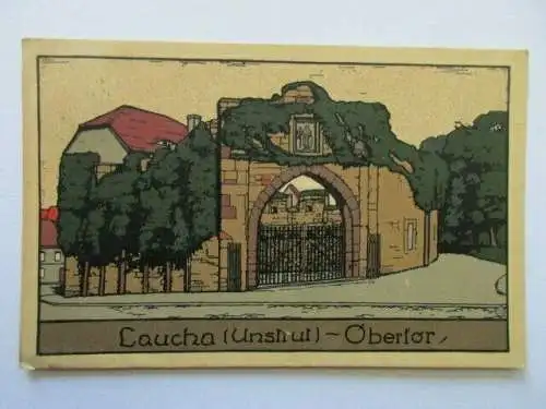 seltene Ak Laucha Unstrut Obertor 1924