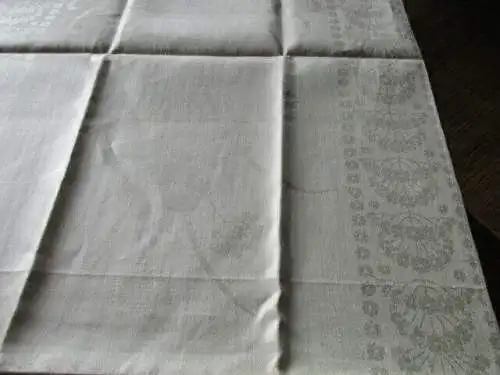 1 altes Leinen Damast Geschirrtuch Jugendstil ( 98 ) 