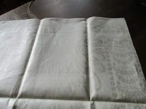 1 altes Leinen Damast Geschirrtuch Jugendstil ( 98 ) 