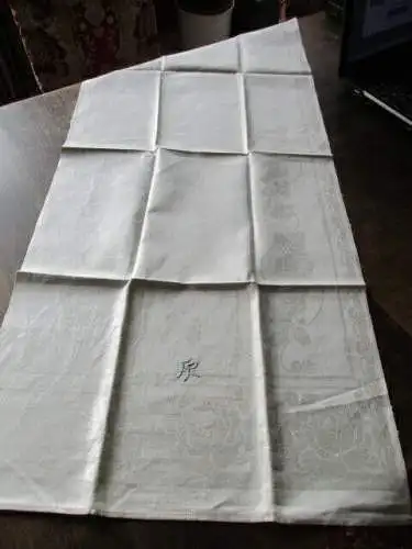 1 altes Leinen Damast Geschirrtuch Jugendstil ( 60 ) 