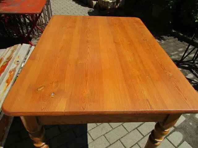 Tisch Esstisch Gründerzeit um 1880 Weichholz Nr. 6 5