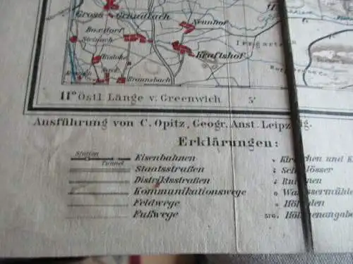 Messtischblatt auf Leinen Fränkischen und Herbsburger Schweiz   Nr. 04