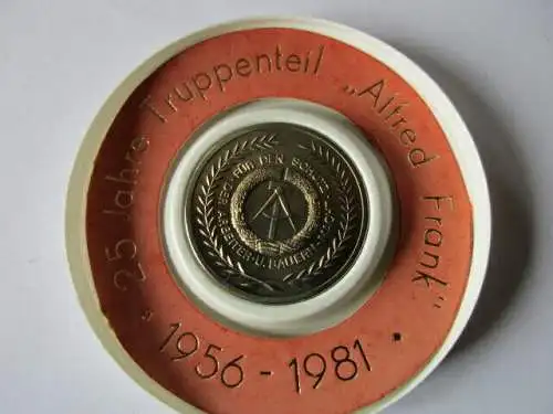 DDR Medaille NVA  Truppenteil Anne Frank