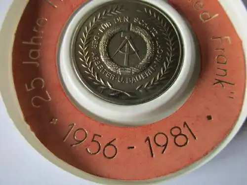 DDR Medaille NVA  Truppenteil Anne Frank