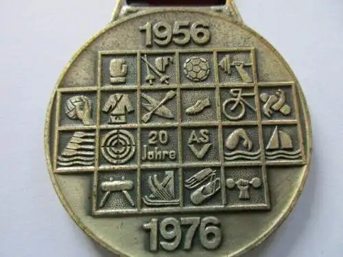 DDR Medaille NVA  ASV Armeesportvereinigung Vorwärts 1956-1976