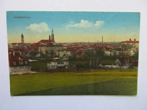 seltene alte Ak Großenhain Sachsen Totalansicht 1916 