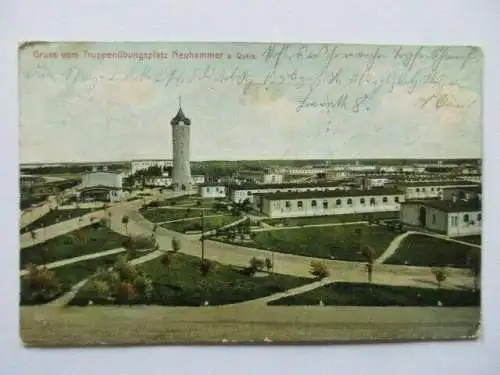 seltene Ak Truppenübungsplatz Neuhammer Queis Świętoszów Schlesien 1910