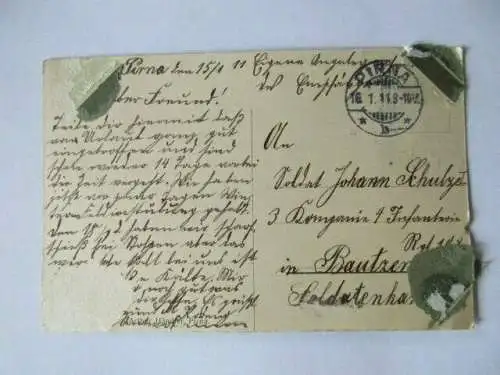 seltene Ak Pirna Breitestraße Menschen Kutsche 1911