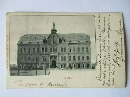 seltene Ak Niederau Meissen Schule Kinder 1908