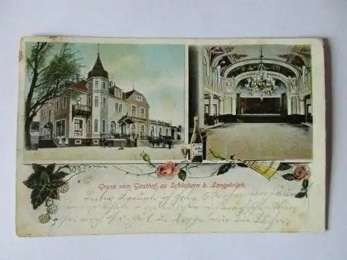 seltene Ak Schönborn Langebrück Gasthof 1906