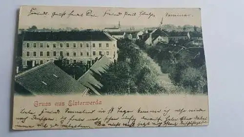 seltene Ak Elsterwerda Häuseransicht 1908