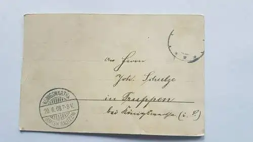 seltene Ak Elsterwerda Häuseransicht 1908