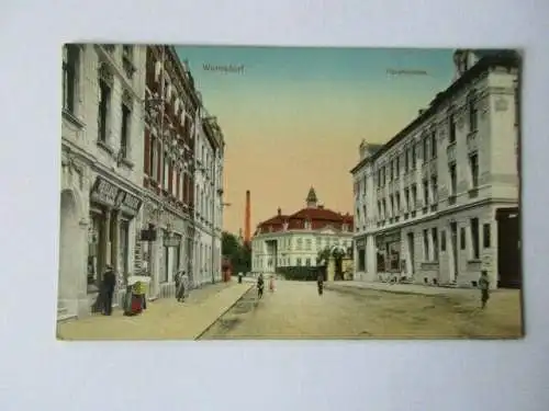 seltene Ak Warnsdorf Varnsdorf Böhmen Hauptstrasse um 1910