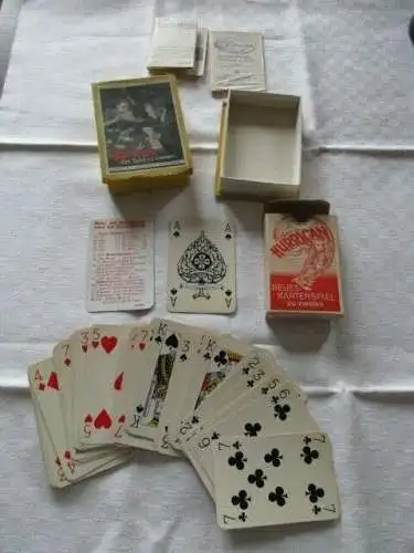 altes Kartenspiel HURRICAN Das Spiel zu zweien Altenburger Spielkarten um 1930
