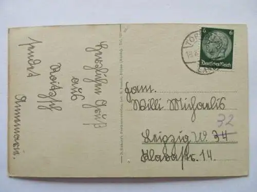 seltene AK Roitzsch bei Trossin Gasthof Goldener Stern Rittergut Kirche um 1930