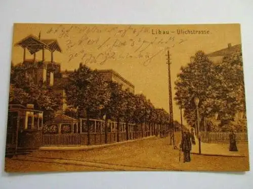 seltene AK Libau Liepaja Ullrichstraße 1918