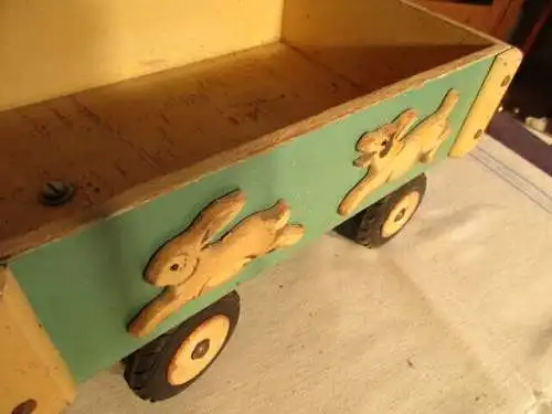  Holzspielzeug kleiner Handwagen der Firma GECEVO