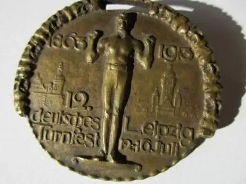 Abzeichen Leipzig 12 deutsches Turnfest 12-16.juli1913 Leipzig