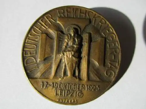 Abzeichen Leipzig 1925 1.Deutscher Reichskriegertag Leipzig