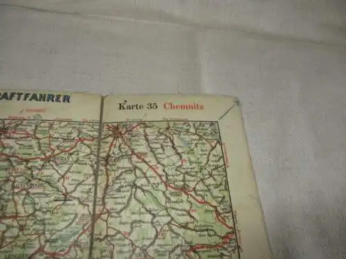 Messtischblatt auf Leinen 35 Chemnitz und Umgebung    Nr.08