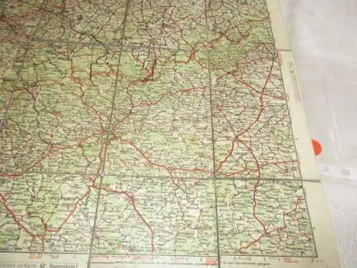 Messtischblatt auf Leinen 35 Chemnitz und Umgebung    Nr.08