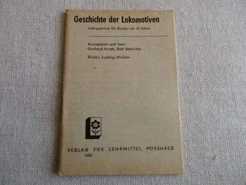 Quartett Geschichte der Lokomotiven Forkel Pössneck 1981