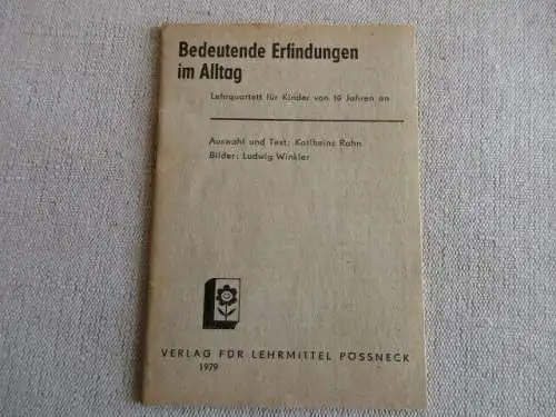 Quartett Bedeutende Erfindungen Forkel Pössneck 1979