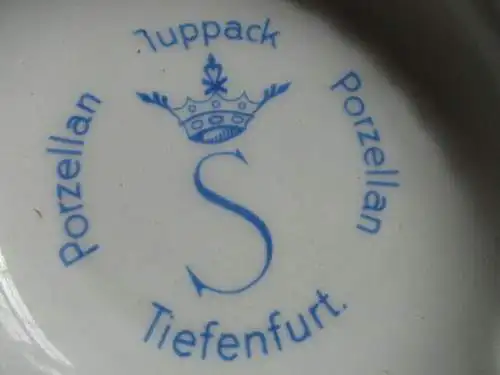 Porzellan Aschenbecher Tuppack Porzellan Tiefenfurt
