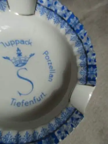 Porzellan Aschenbecher Tuppack Porzellan Tiefenfurt