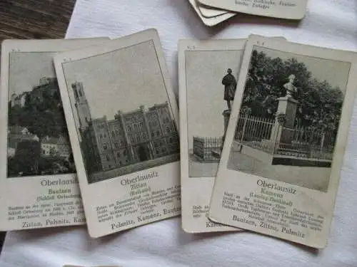 altes Quartett UNSER SACHSENLAND Scholz Verlag Mainz um 1910