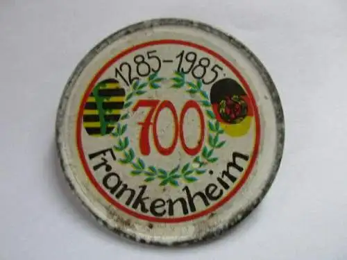 DDR Abzeichen Leipzig Frankenheim 700 Jahre 1285-1985