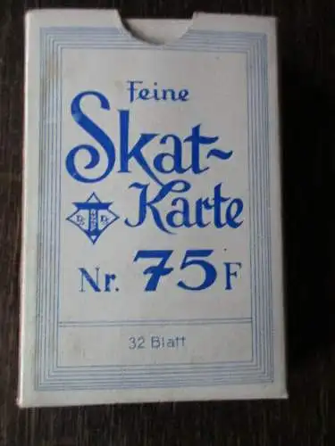 Skat-Karte Nr, 75 F um 1930 Altenburg