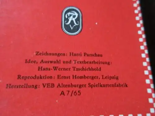 Quartett Till Eulenspiegel Forkel Pössneck 1965
