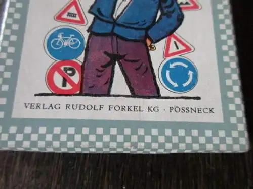 Quartett Egon Pfiffig Eine kleine Verkehrslehre Forkel Pössneck 1965