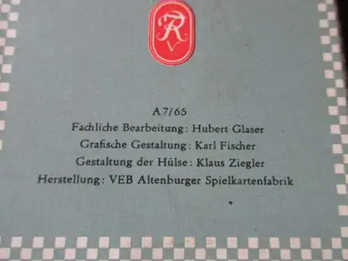 Quartett Egon Pfiffig Eine kleine Verkehrslehre Forkel Pössneck 1965