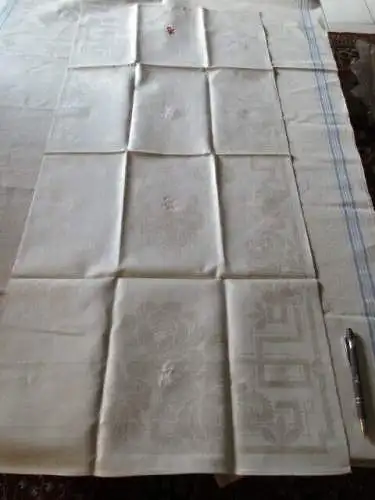 ein altes Leinen Geschirrtuch Handtuch Tischläufer Jugendstil TOP (10)