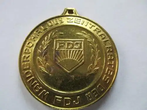 DDR Medaille FDJ  Wanderpokal des Zentralrates der FDJ