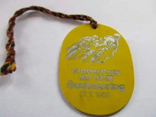 DDR Abzeichen Großer Preis der DDR Sachsenring 17.7.1966
