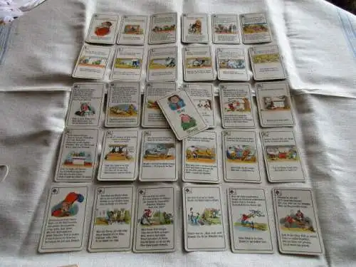 altes Quartett Max und Moritz Schwarzer Peter Franz Schmidt Nürnberg 