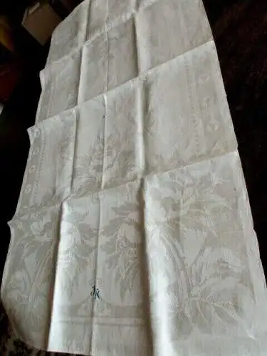 Jugendstil schönes Leinen Handtuch Küchentuch Tischläufer  (178)